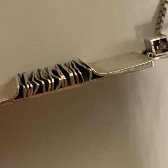 Modernist sterling bar pendant - Picture 4 of 6